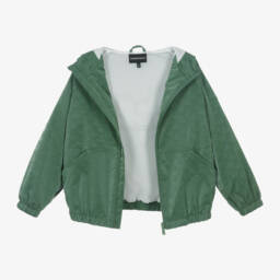 إEmporio Armani-جاكيت نسيم الزمرد للأولاد | Childrensalon Outlet