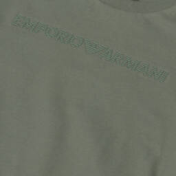 Emporio Armani-Boys Emerald Cotton Tee | Childrensalon Outlet