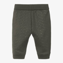 إمبوريو أرماني-بنطلون رياضي مزيج قطن لون أخضر كاكي للأولاد | Childrensalon Outlet