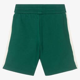 Emporio Armani-Boys Green Cotton Shorts | Childrensalon Outlet