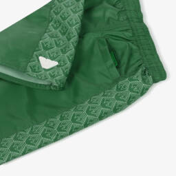 Emporio Armani-Boys Green Eagle Swim Shorts | Childrensalon Outlet