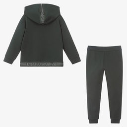 Emporio Armani-Зеленый спортивный костюм для мальчиков | Childrensalon Outlet