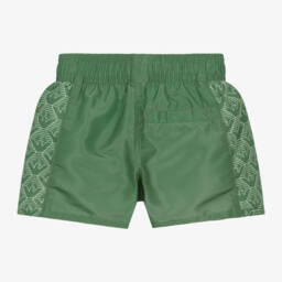 Emporio Armani-Boys Green Swim Shorts | Childrensalon Outlet