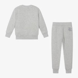 Emporio Armani-Boys Grey Jersey Tracksuit | Childrensalon Outlet