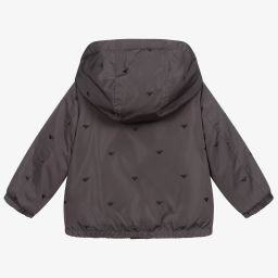 إمبوريو أرماني-جاكيت هودي أطفال ولادي لون رمادي | Childrensalon Outlet