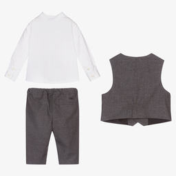 Emporio Armani-Комплект с серыми брюками для мальчиков | Childrensalon Outlet