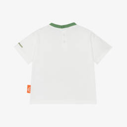 Emporio Armani-Boys Ivory Bear Cotton Tee | Childrensalon Outlet