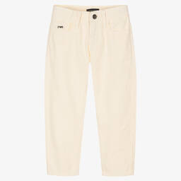Emporio Armani-Кремовые джинсы из хлопка | Childrensalon Outlet