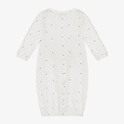 Emporio Armani-Кремовый ромпер из хлопкового джерси | Childrensalon Outlet