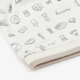 إEmporio Armani-قبعة قطن جيرسي لون عاجي للأطفال | Childrensalon Outlet