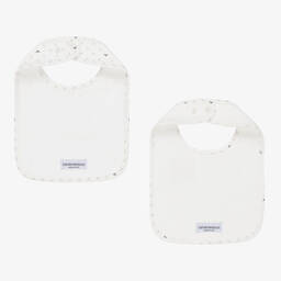 Emporio Armani-Кремовые слюнявчики (2шт.) | Childrensalon Outlet