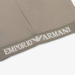 إEmporio Armani-سويتشيرت قطن لون بيج للأولاد | Childrensalon Outlet