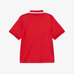 Emporio Armani-Роскошная красная рубашка поло для мальчиков | Childrensalon Outlet
