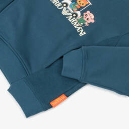 Emporio Armani-Boys Manga Bear Navy Sweatshirt | Childrensalon Outlet