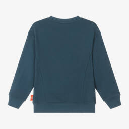 Emporio Armani-Boys Manga Bear Navy Sweatshirt | Childrensalon Outlet
