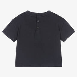 Emporio Armani-Синяя футболка с рисунком | Childrensalon Outlet