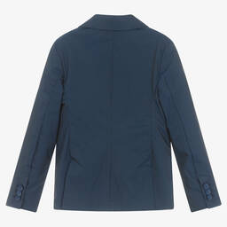 إمبوريو أرماني-جاكيت بلايزر قطن تويل لون كحلي للأولاد | Childrensalon Outlet