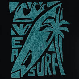 Emporio Armani-Boys Navy Blue Cotton Surf Graphic T-Shirt | Childrensalon Outlet