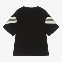 Emporio Armani-Boys Navy Blue Cotton T-Shirt | Childrensalon Outlet