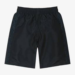 Emporio Armani-Boys Navy Blue Eagle Swim Shorts | Childrensalon Outlet