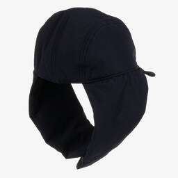 إمبوريو أرماني-قبعة مبطنة لون كحلي للأولاد | Childrensalon Outlet