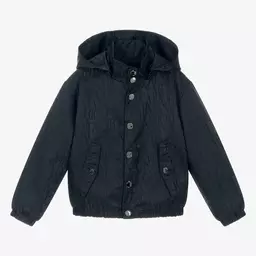 Emporio Armani-Синяя двусторонняя куртка для мальчиков | Childrensalon Outlet