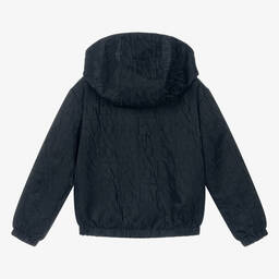 Emporio Armani-Синяя двусторонняя куртка для мальчиков | Childrensalon Outlet