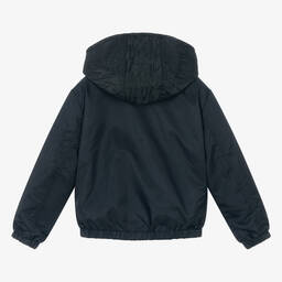 Emporio Armani-Синяя двусторонняя куртка для мальчиков | Childrensalon Outlet