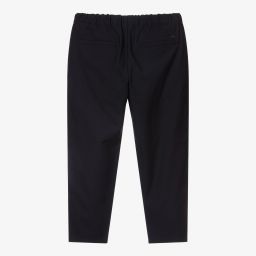 Emporio Armani-Boys Navy Blue Trousers | Childrensalon Outlet