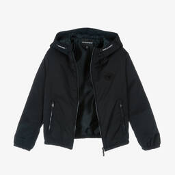Emporio Armani-Boys Navy Blue Windbreaker Jacket | Childrensalon Outlet