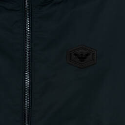 Emporio Armani-Boys Navy Blue Windbreaker Jacket | Childrensalon Outlet
