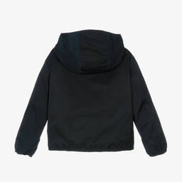 Emporio Armani-Boys Navy Blue Windbreaker Jacket | Childrensalon Outlet