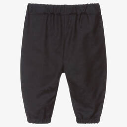 Emporio Armani-Синие шерстяные брюки для мальчиков | Childrensalon Outlet