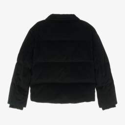 Emporio Armani-Boys Navy Corduroy Puffer Jacket | Childrensalon Outlet