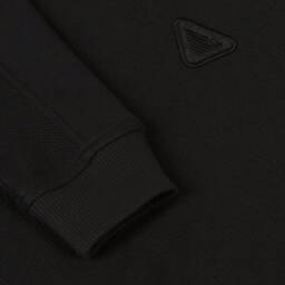 Emporio Armani-Boys Navy Cotton Eagle Pullover | Childrensalon Outlet