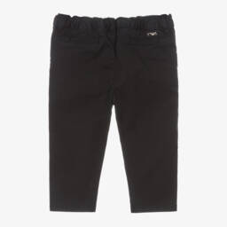 Emporio Armani-Синие брюки чинос из хлопка для малышей | Childrensalon Outlet