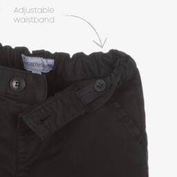 Emporio Armani-Синие брюки чинос из хлопка для малышей | Childrensalon Outlet