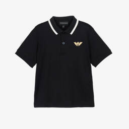 Emporio Armani-Рубашка поло синий для мальчиков | Childrensalon Outlet