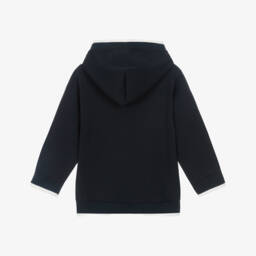 Emporio Armani-Boys Navy Serpent Embroidery Hoodie | Childrensalon Outlet