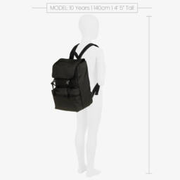Emporio Armani-Boys Olive Logo Backpack 36cm | Childrensalon Outlet