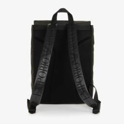 Emporio Armani-Boys Olive Logo Backpack 36cm | Childrensalon Outlet