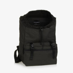 Emporio Armani-Boys Olive Logo Backpack 36cm | Childrensalon Outlet