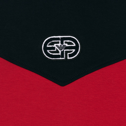 Emporio Armani-Красно-синяя хлопковая худи для мальчиков | Childrensalon Outlet