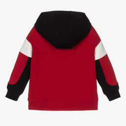 Emporio Armani-Красно-синяя хлопковая худи для мальчиков | Childrensalon Outlet