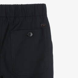Emporio Armani-Boys Smart Navy Blue Trousers | Childrensalon Outlet