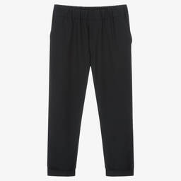 Emporio Armani-Boys Smart Navy Blue Trousers | Childrensalon Outlet