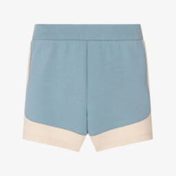 Emporio Armani-Boys Soft Blue Contrast Shorts | Childrensalon Outlet