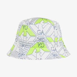 Emporio Armani-Boys White Eagle Print Bucket Hat | Childrensalon Outlet