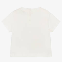 Emporio Armani-Белая хлопковая футболка | Childrensalon Outlet