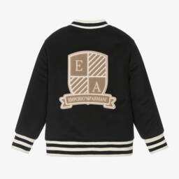 إEmporio Armani-جاكيت فارسيتي صوف لون كحلي للأولاد | Childrensalon Outlet